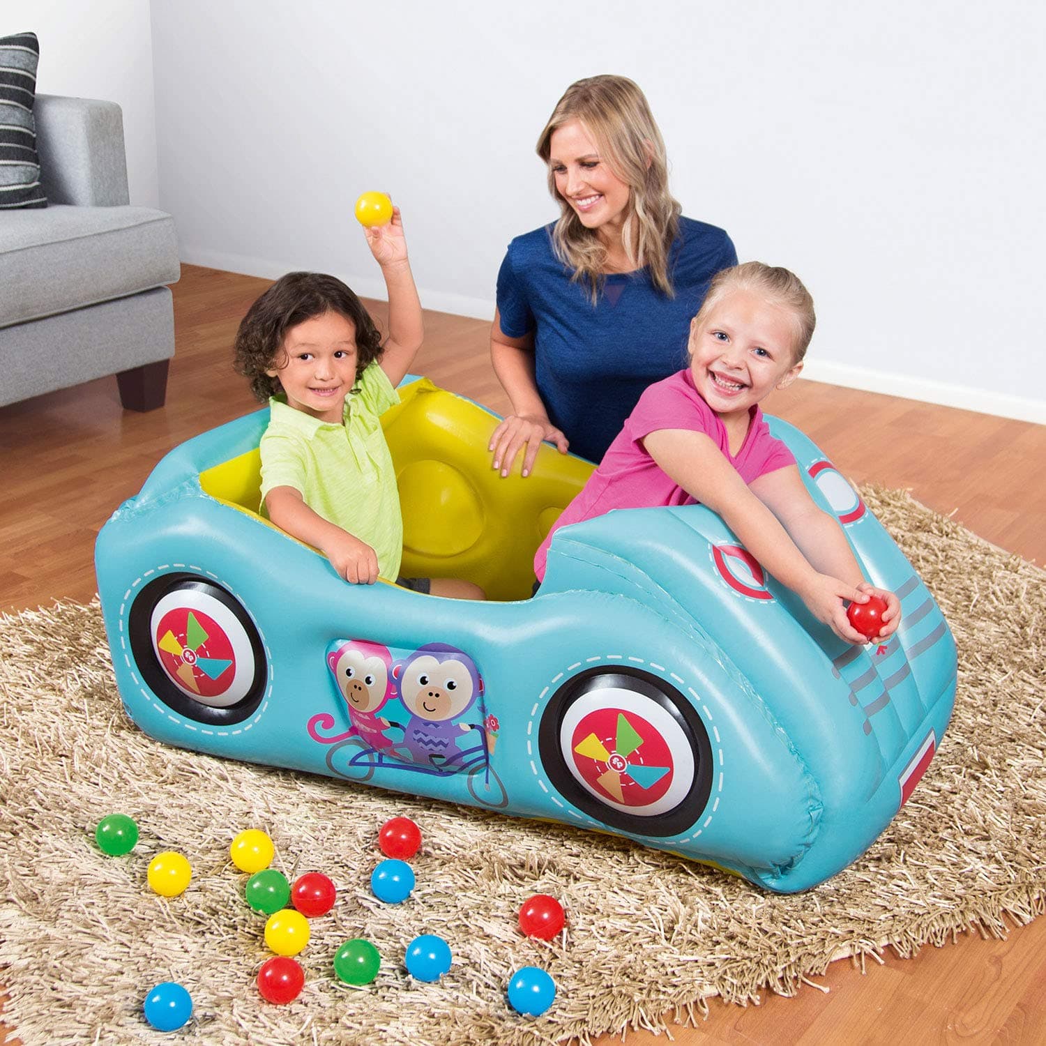 Bestway Race Car Ball Pit With 25 Colorful Play Balls thumbnail 3