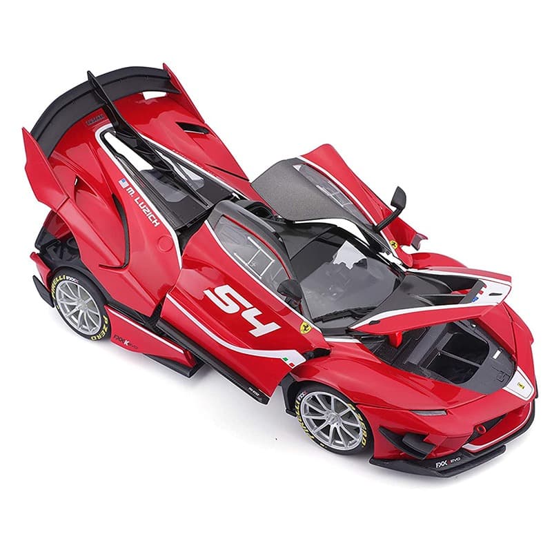 Bburago Ferrari FXX K EVO54 1/18 Die-Cast Car - Red thumbnail 4