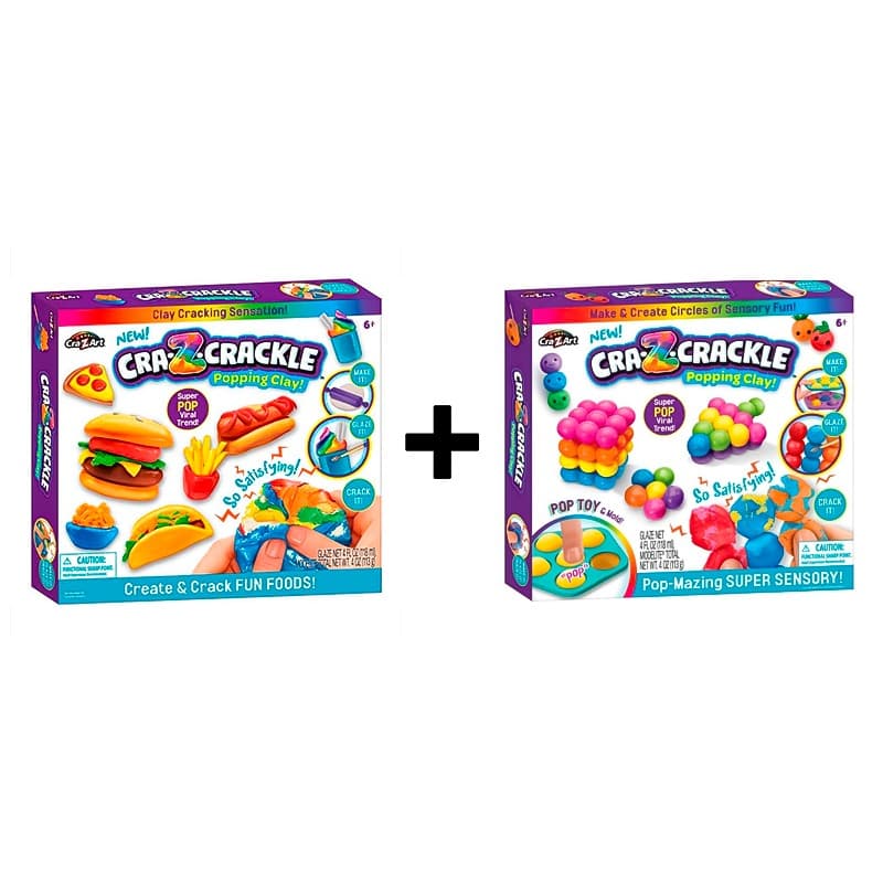 Buy 1 Get 1 Cra-Z-Crackle Clay Pop-Mazing + Clay Create And Crack