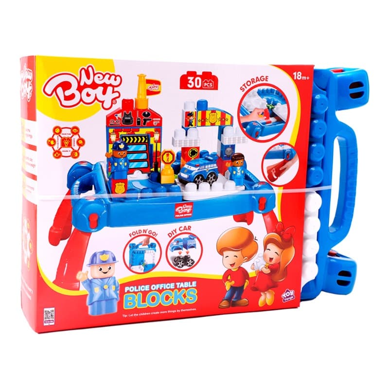 New Boy Police Desk Building Set - 30 Piece thumbnail 2