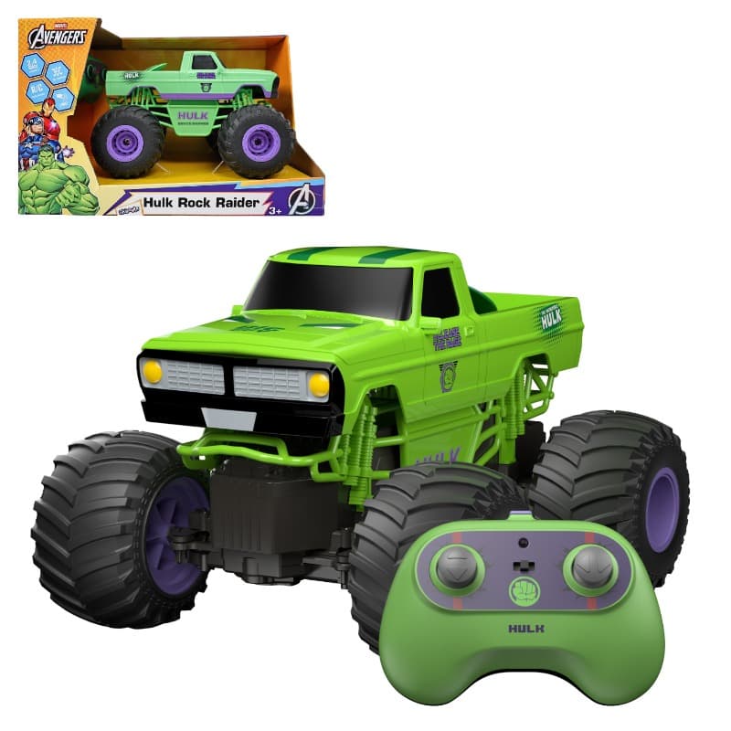 Marvel Hulk and Captain America Rock Raider RC Car