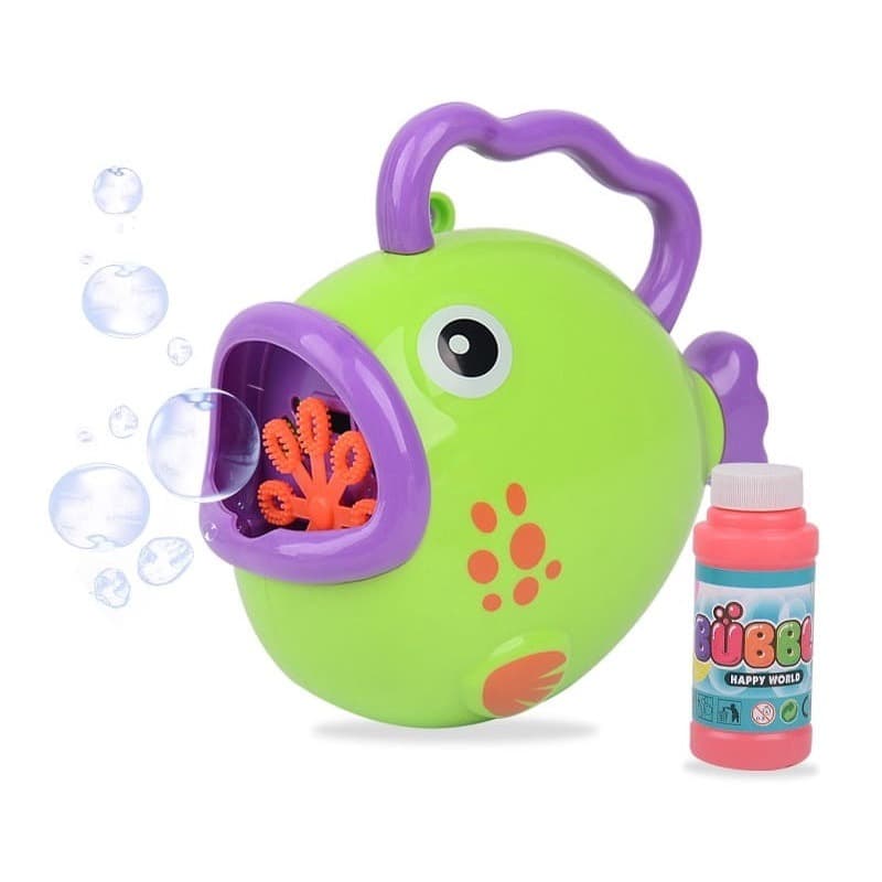 Wanna Bubbles Manual Fun Fish Bubble Machine