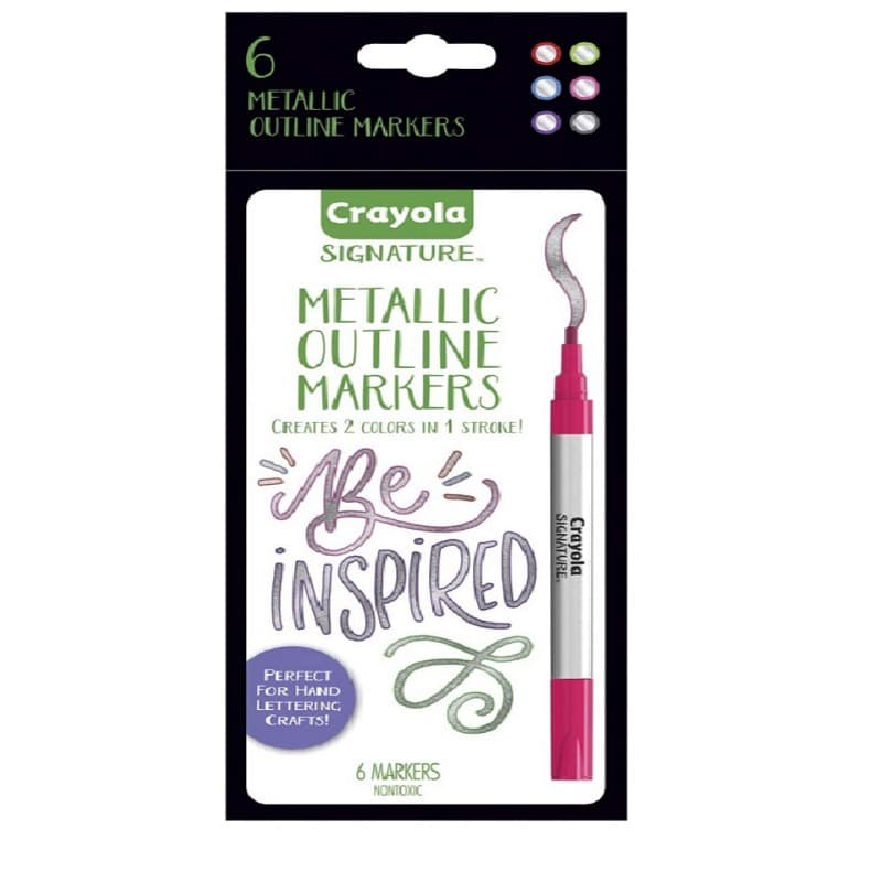 Crayola Signature Metallic Crayons -6 Colors