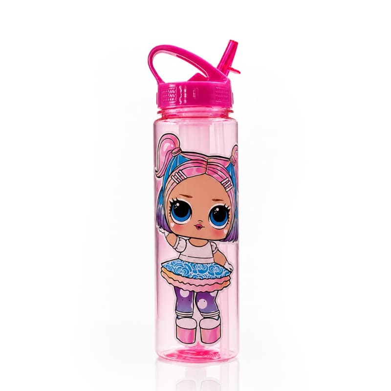Character Plastic 550ml Water Bottle Pink