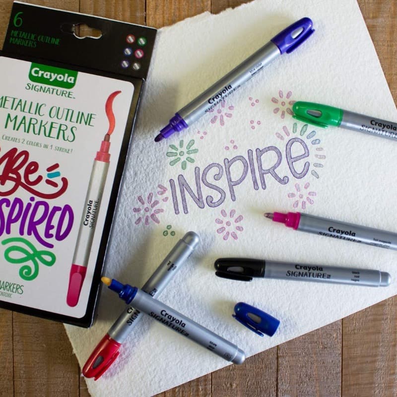 Crayola Signature Metallic Crayons -6 Colors thumbnail 5