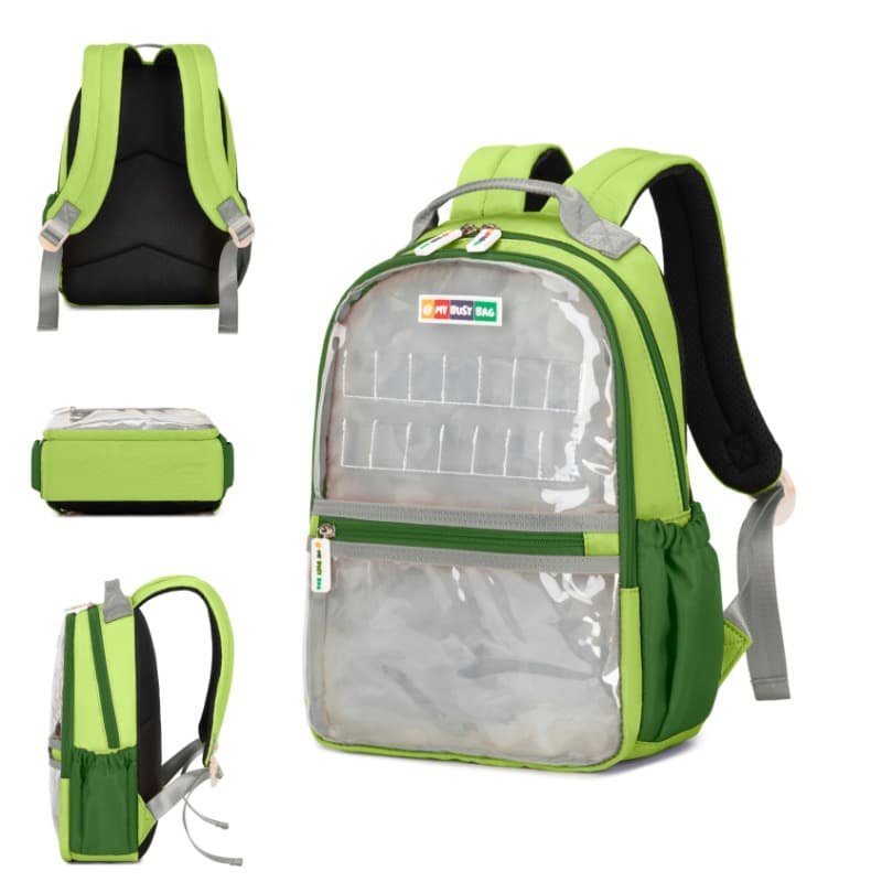 My Busy Bag Add Your Name Backpack Green thumbnail 2