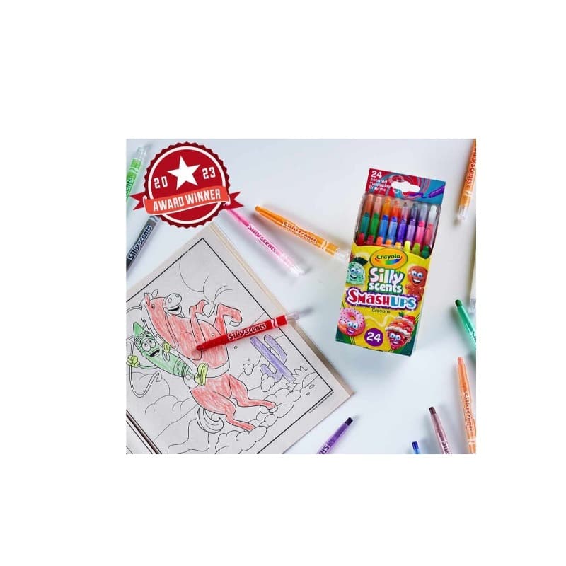 Crayola Silly Scents Smash Ups Mini Twistables Scented Crayons - 24 Pcs thumbnail 3