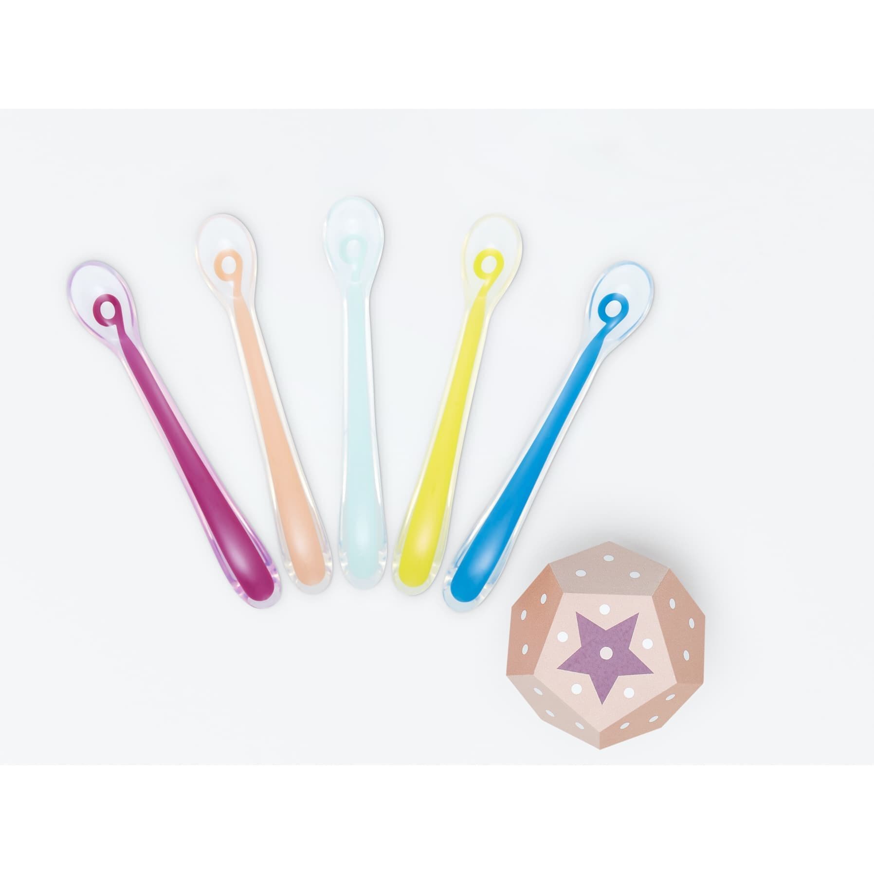 بيبي موف - ملعقة سيليكون للمرحلة العمرية الأولى - 5 قطع thumbnail 4