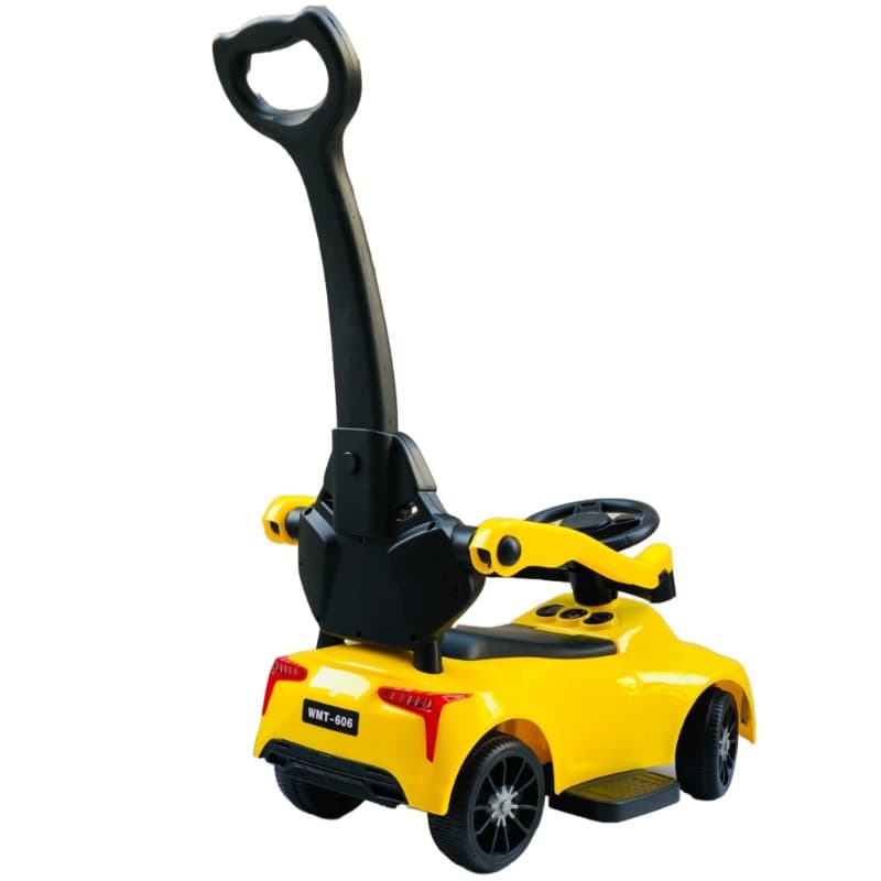 MZT Ride On Pushing Car With Light And Music - Yellow thumbnail 2