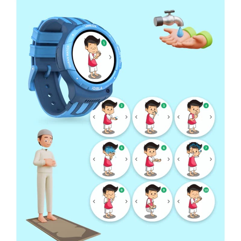 iQIBLA Smart Watch - Blue thumbnail 2