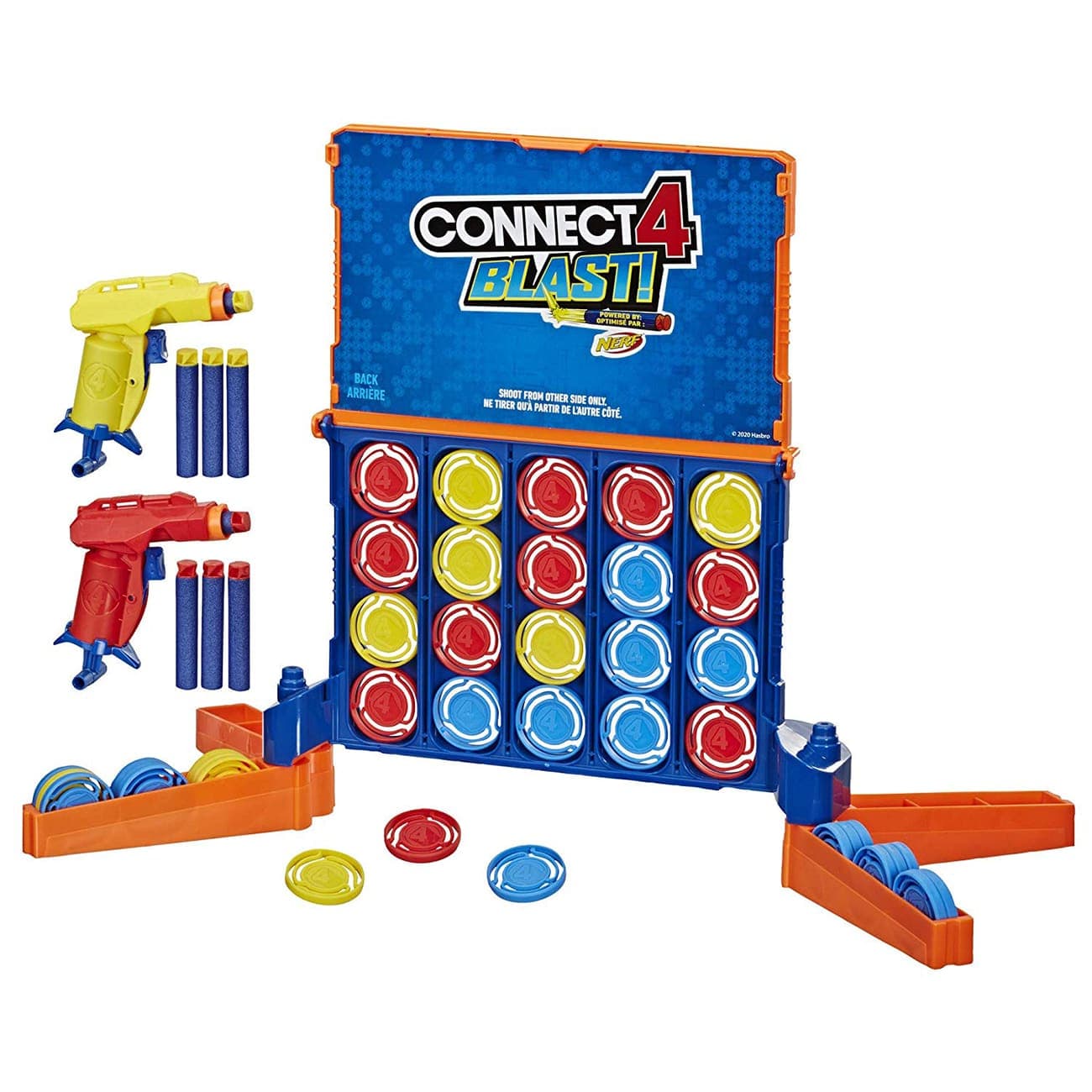 Gaming Connect 4 Blast Game With Nerf Blasters Darts thumbnail 2