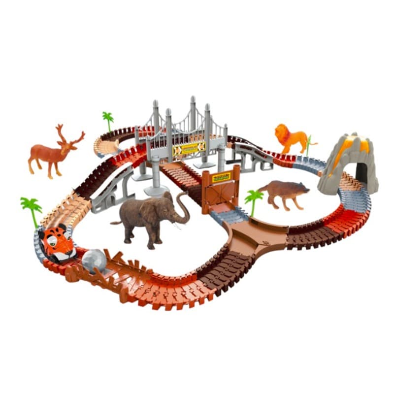 Animal Race Track Toy Set 231 PCS thumbnail 2