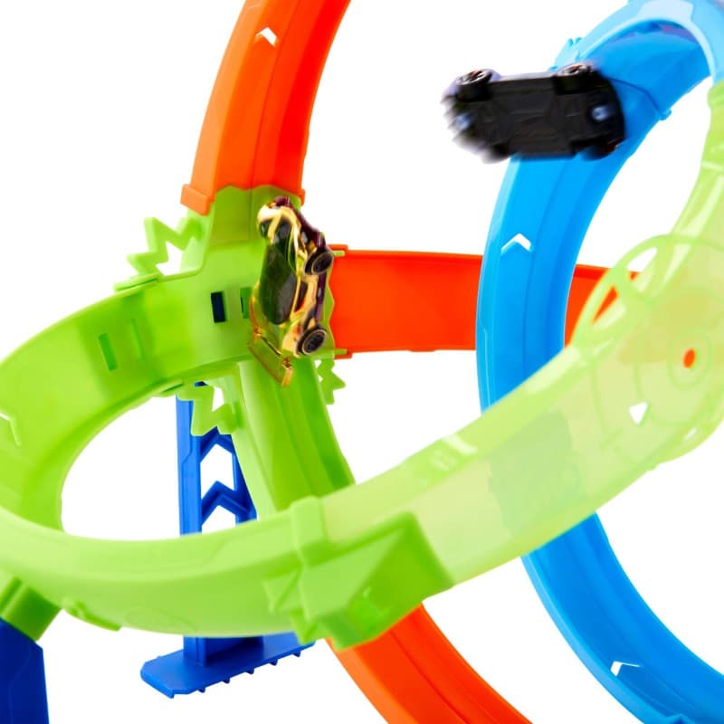 Hot Wheels Toy Car Track Stunt Tracks Rapid Cyclone Playset 1:64 Scale thumbnail 3