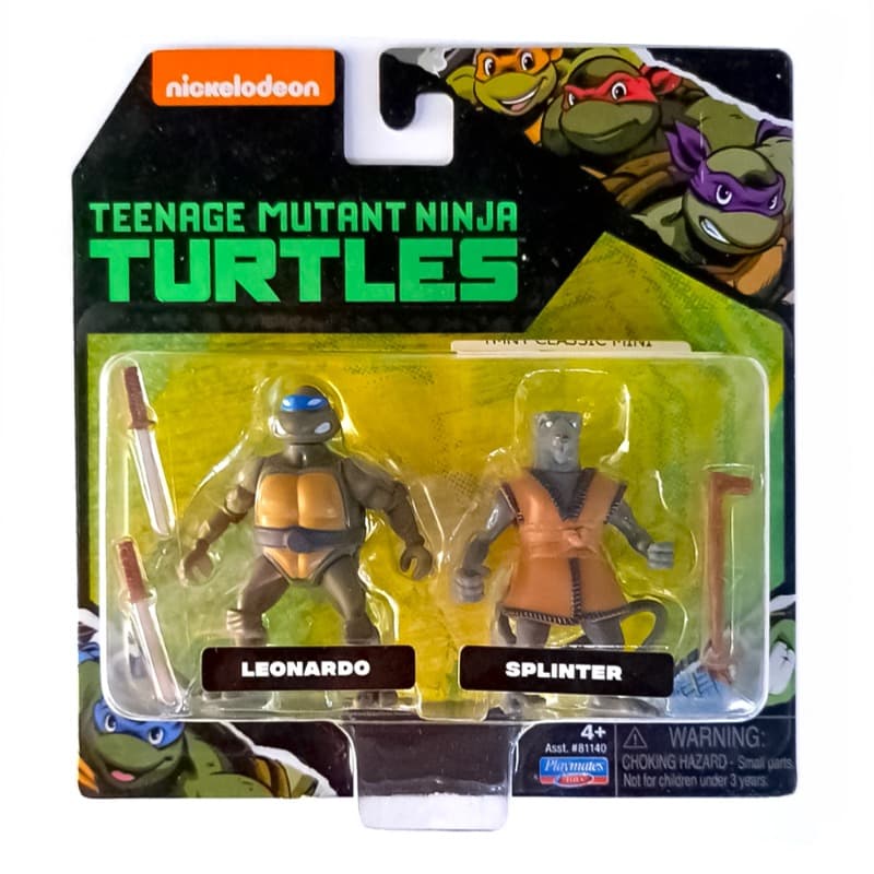 Teenage Mutant Ninja Turtles: Leonardo And Splinter Mini Figure