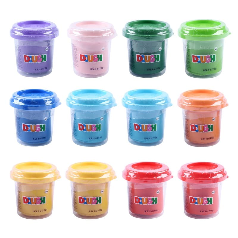PlayGo 4 oz Basic Colour Dough 12 Piece Display Pack thumbnail 3