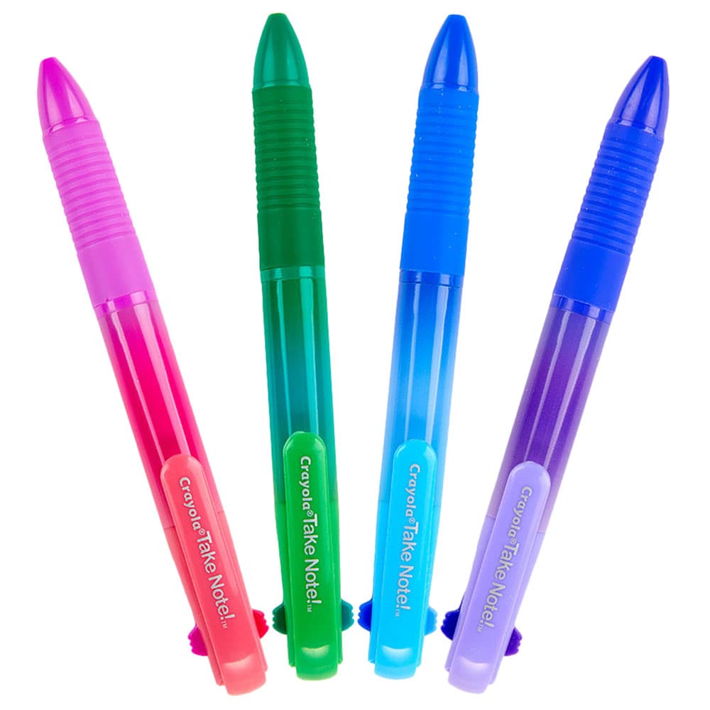Crayola Take Note Washable Gel Pens Ombre 4pcs thumbnail 2