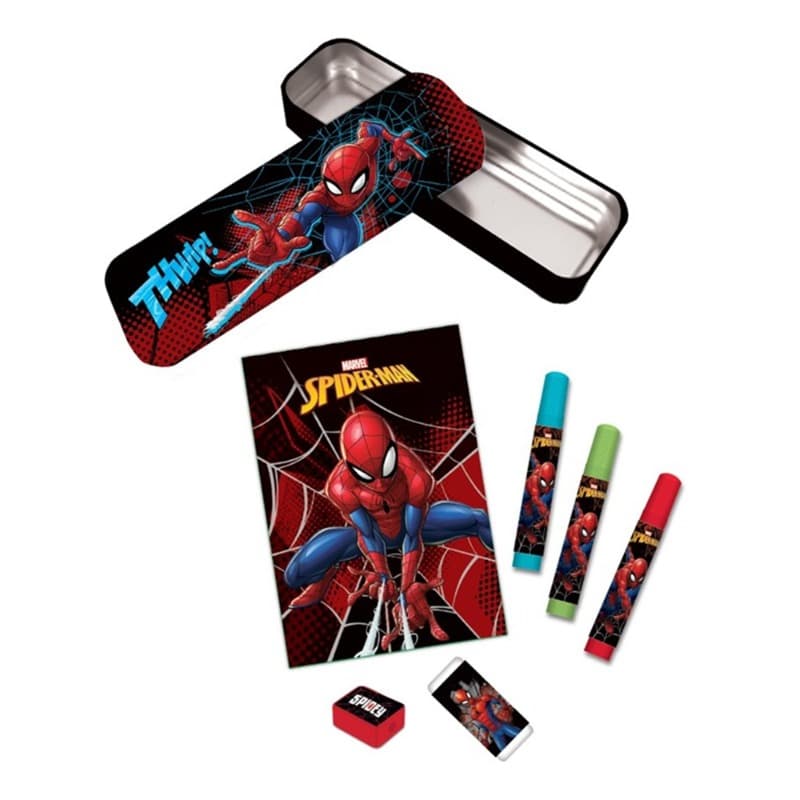 Marvel Spiderman Coloring Set With Metal Pencil Case thumbnail 2
