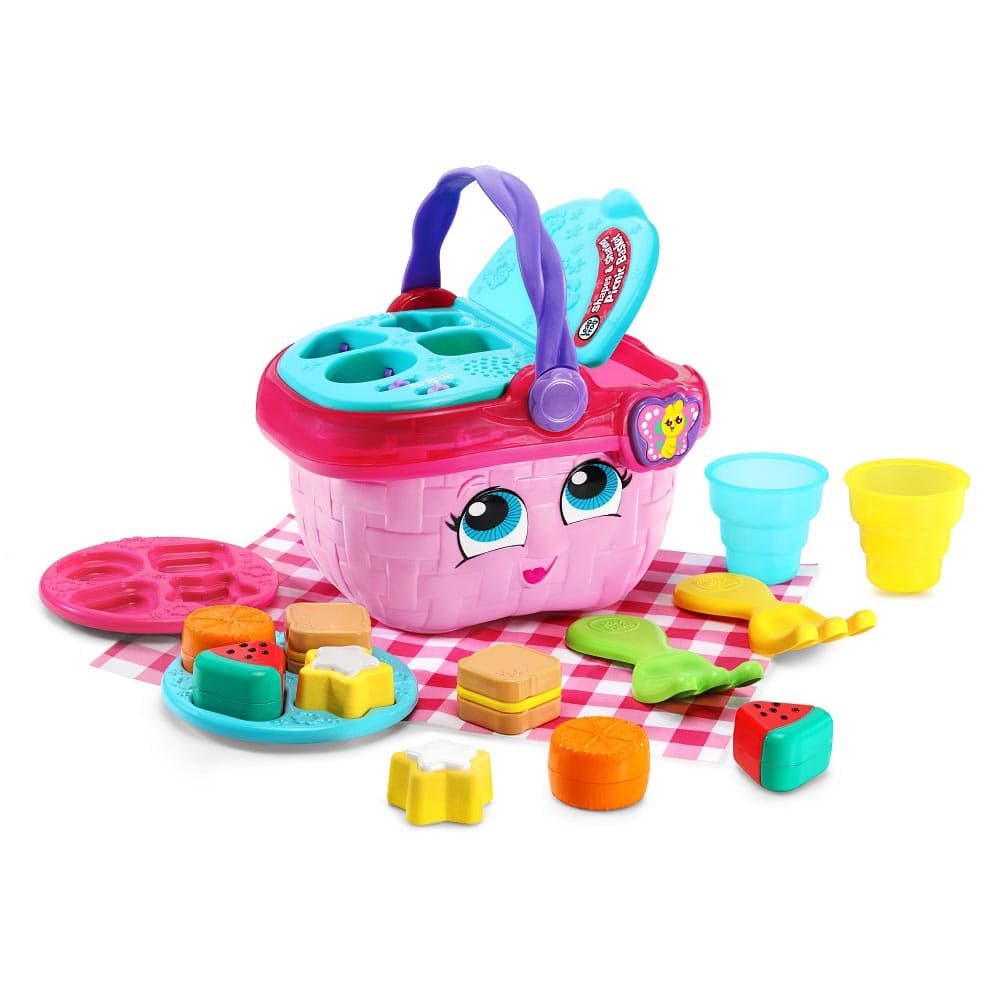 LeapFrog Shapes And Sharing Picnic Basket - Pink thumbnail 2