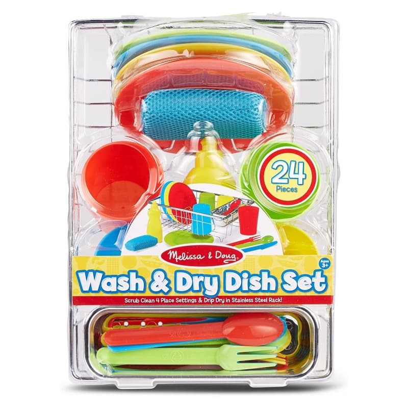 Melissa And Doug Wash And Dry Dish Set