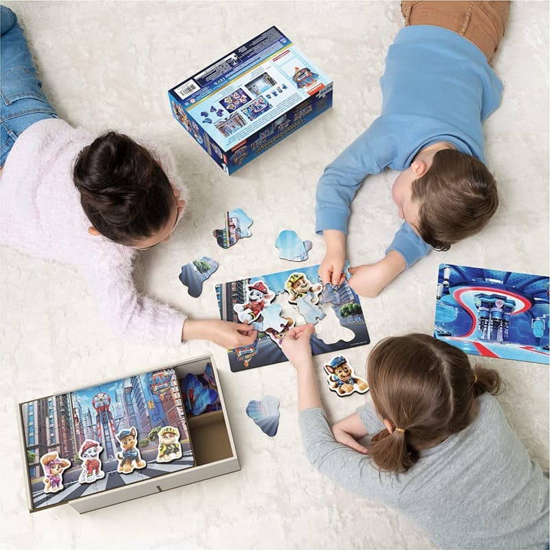 Paw Patrol Movie Wooden 4 Packs Puzzles thumbnail 3