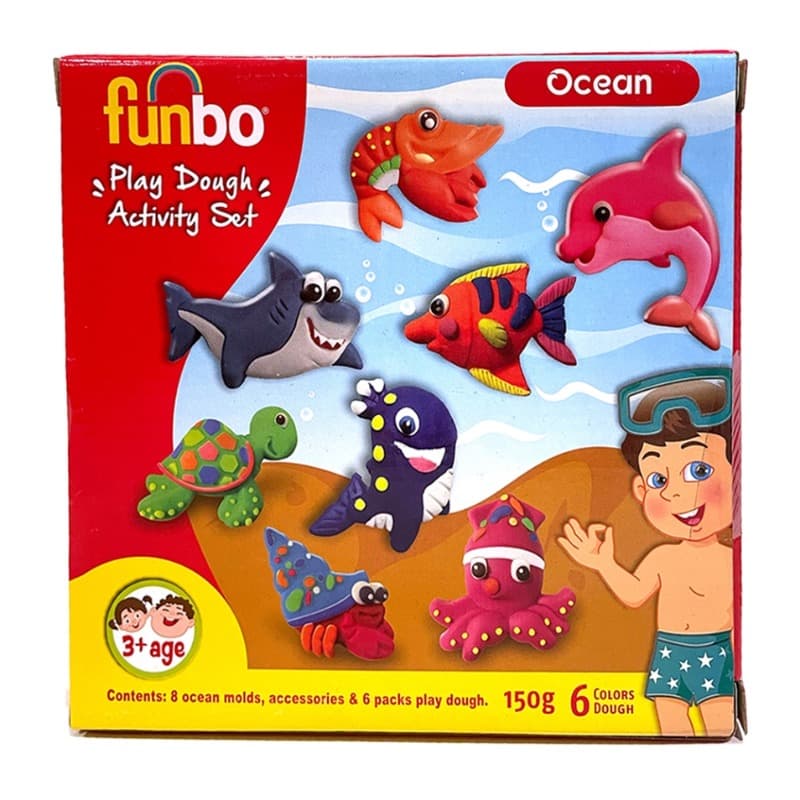Buy 1 Get 1 - Funbo Play Dough Ocean Molds Activity Set thumbnail 2