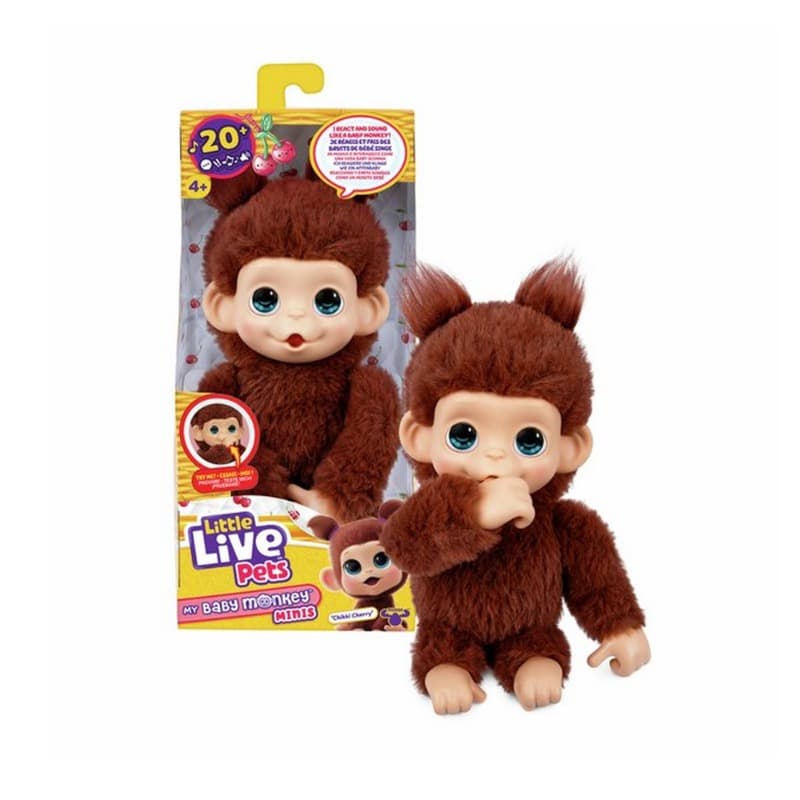 Little Live Pets My Baby Monkey Minis Chikki Cherry Single Pack thumbnail 2