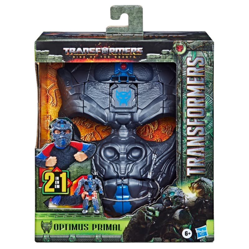 Transformers Rise Of the Beasts 2 In 1 Mask Optimus Primal Mask To Figure