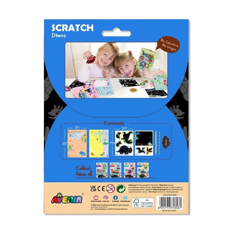 Avenir Scratch Greeting Card - Dinos thumbnail 3