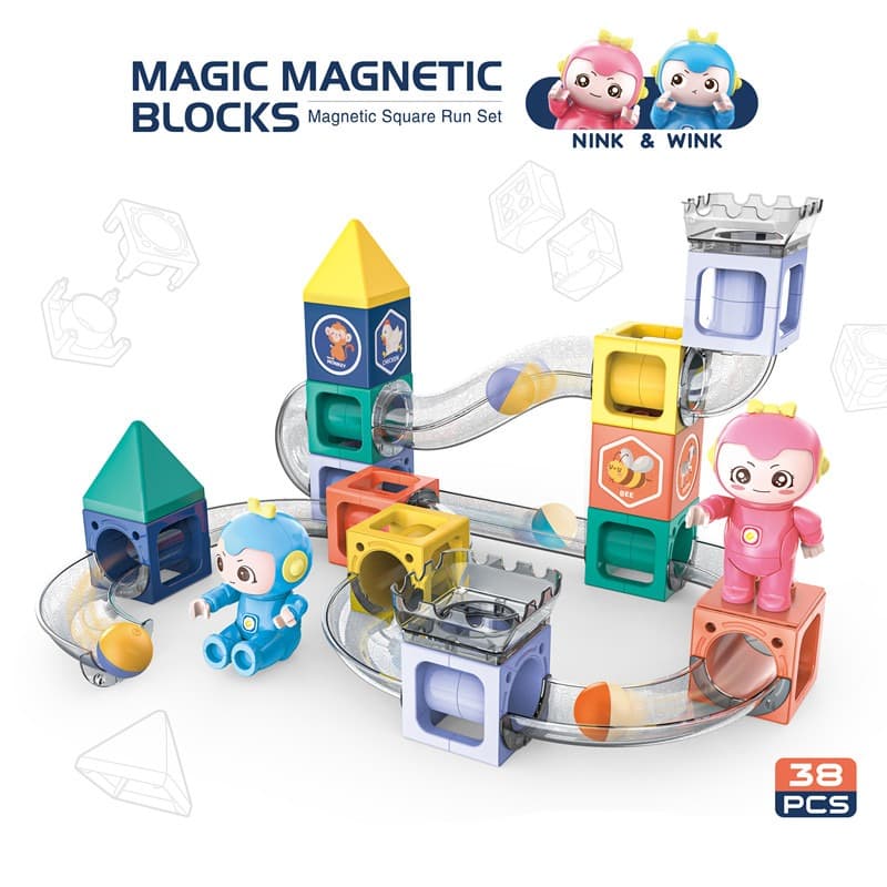 Dige Magnetic Marble Run Set - 38pcs thumbnail 5