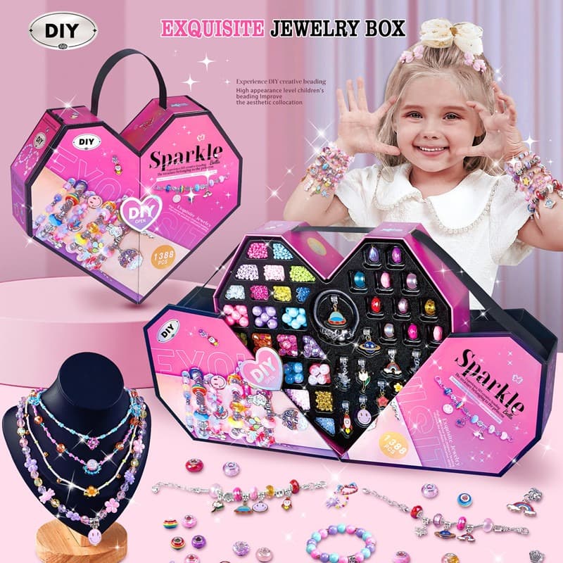 Bella DIY Beads 1388 Pcs For Kids thumbnail 2