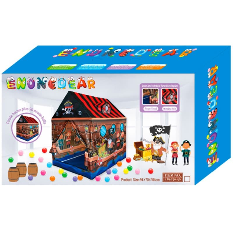 Pirate House Tent with 50 Balls thumbnail 2