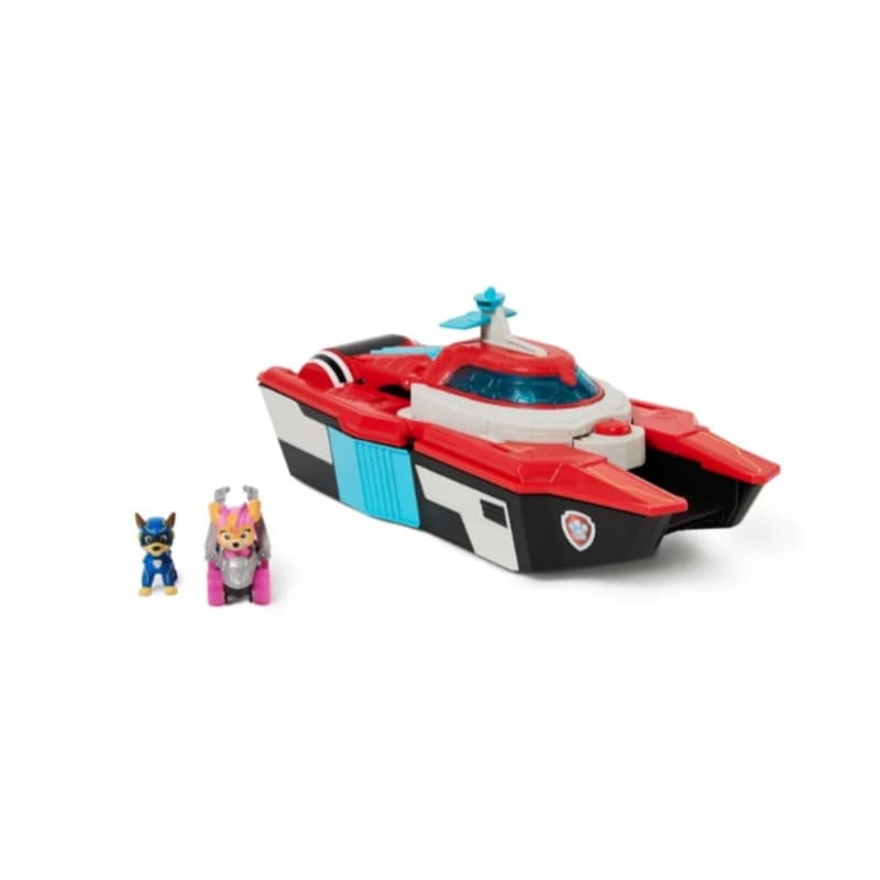PAW Patrol Pup Squad Aircraft Carrier with Skye Racer & Chase Figure thumbnail 2