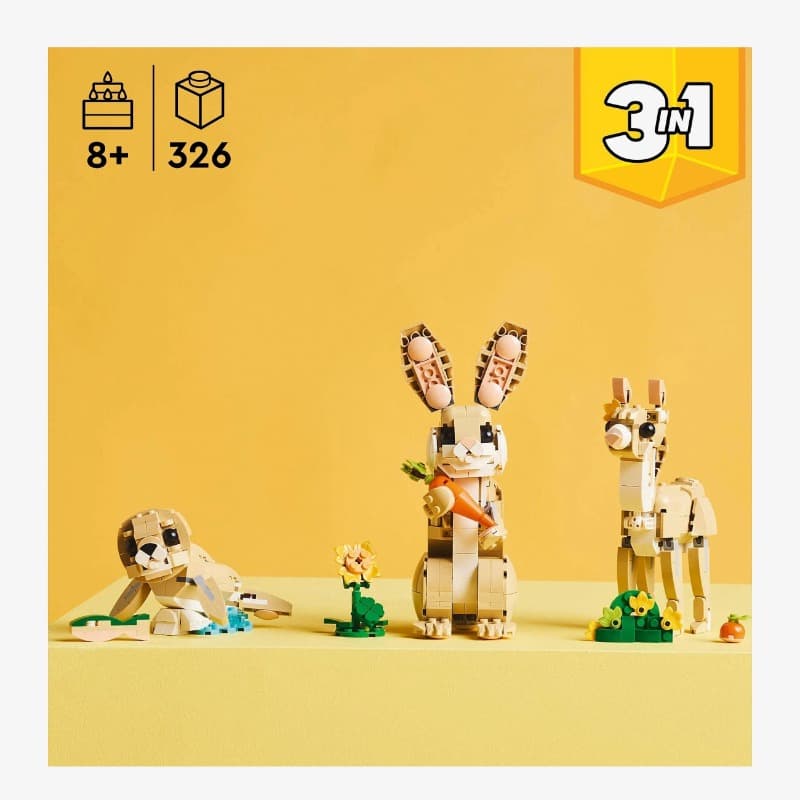 ليجو - مجموعة بناء كيوت بوني توي انيمال 3 في 1 (31162) thumbnail 5