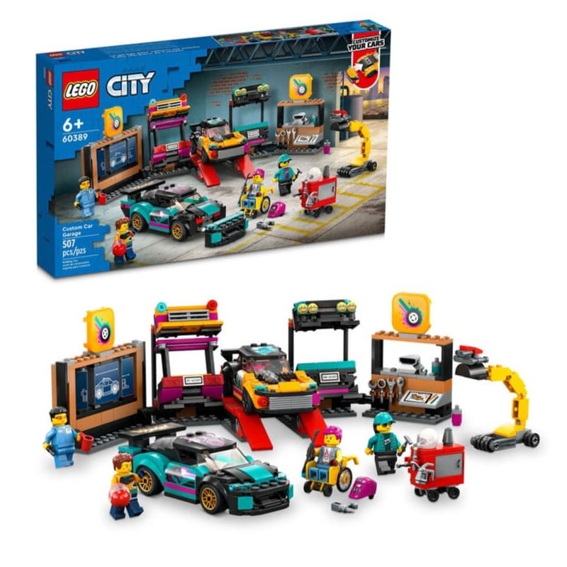 LEGO City Custom Car Garage Building Toy Set - 507 Pcs thumbnail 4