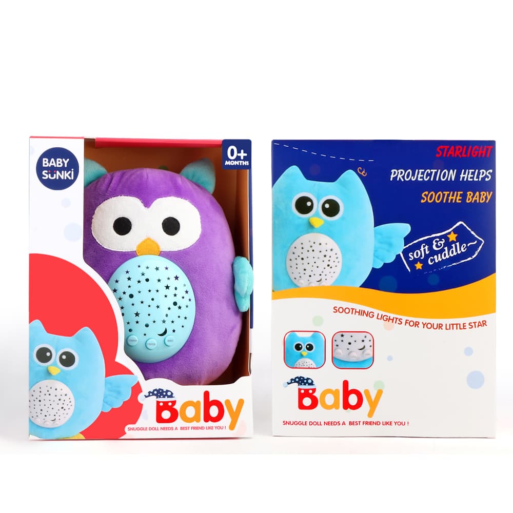 Baby Sunki Plush Doll Pacify - Purple Owl
