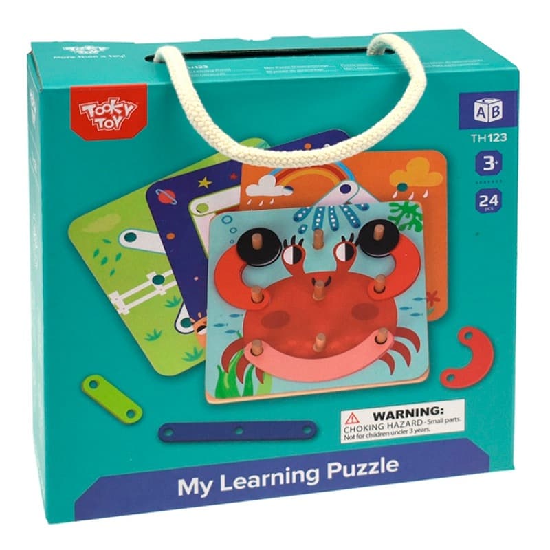 Tooky Toy My Learning Puzzle Set - 24 Pcs thumbnail 2