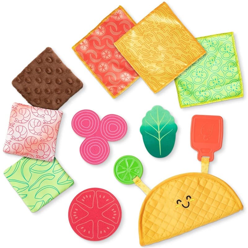 Melissa And Doug Sensory Soft Taco Fill And Spill Infant Toy thumbnail 2