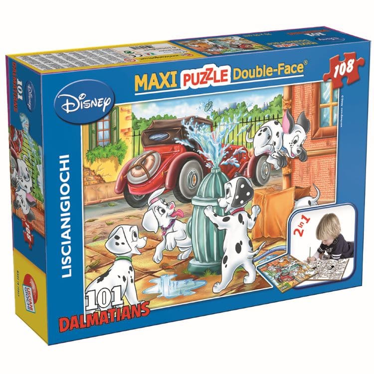 Lisciani -Puzzle Df Supermaxi 108 - 101 Dalmatians