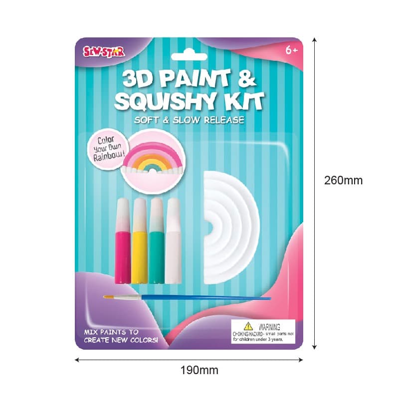 Mogtoy 3D Paint And Squishy Kit Rainbow thumbnail 3