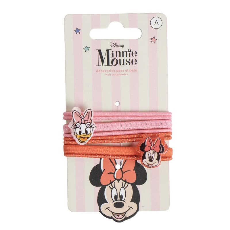 Disney Minnie Mouse Elastic Hair Accessories For Kids 8 Pcs