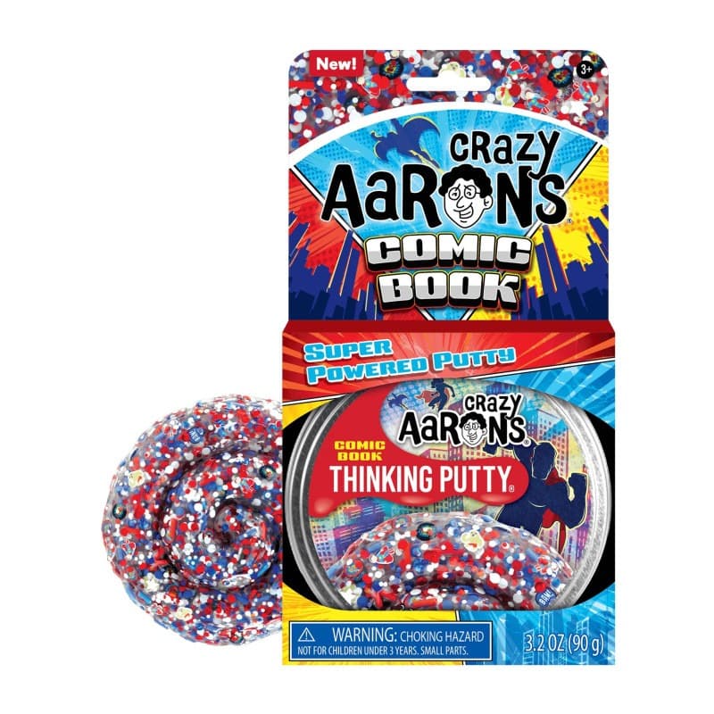Crazy Aaron's Thinking Putty - Comic Book Super Powered Putty