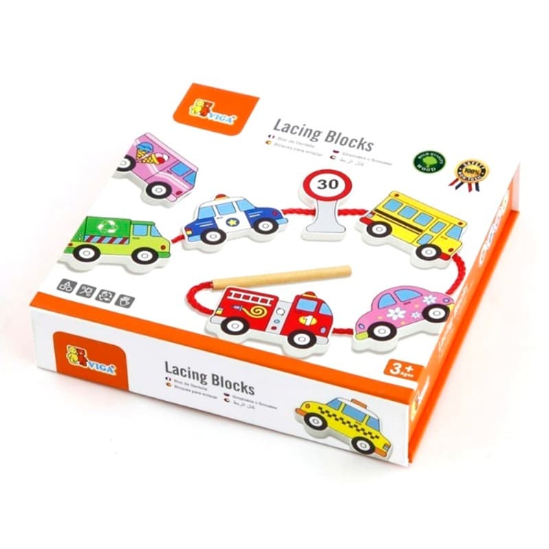 Viga - Lacing Wooden Blocks Transportation