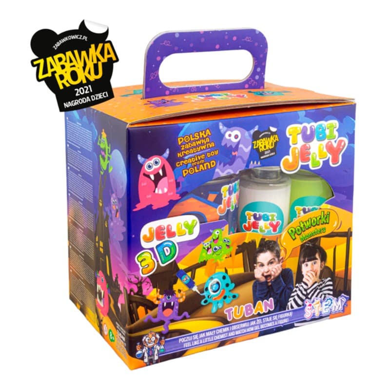 Tuban Topi Jelly Set with Mini Monster Fish Tank - 6 Colors