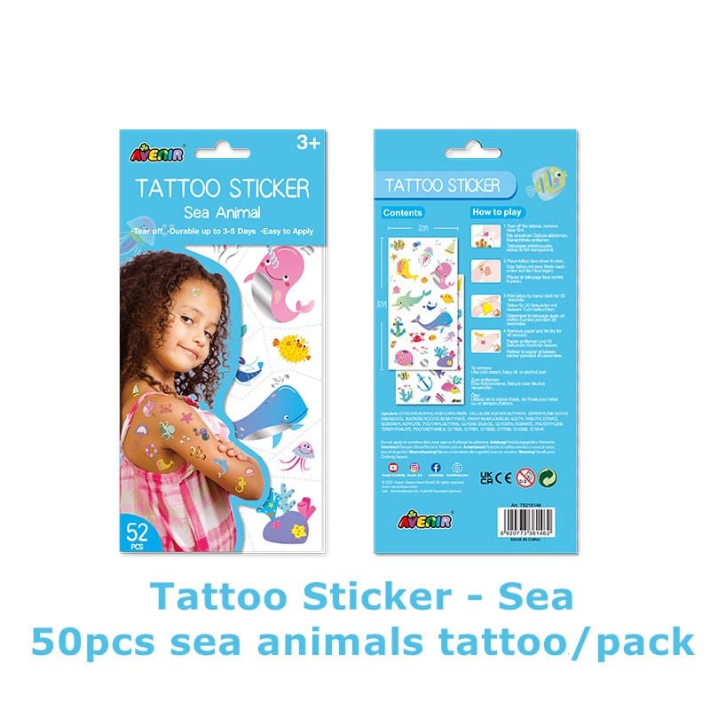 Avenir Tattoo Sticker - Sea Animal thumbnail 2