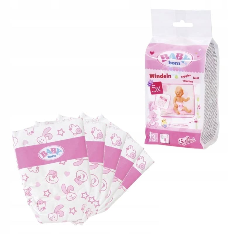 Baby Born Nappies Shrinked - 5 Pack thumbnail 2