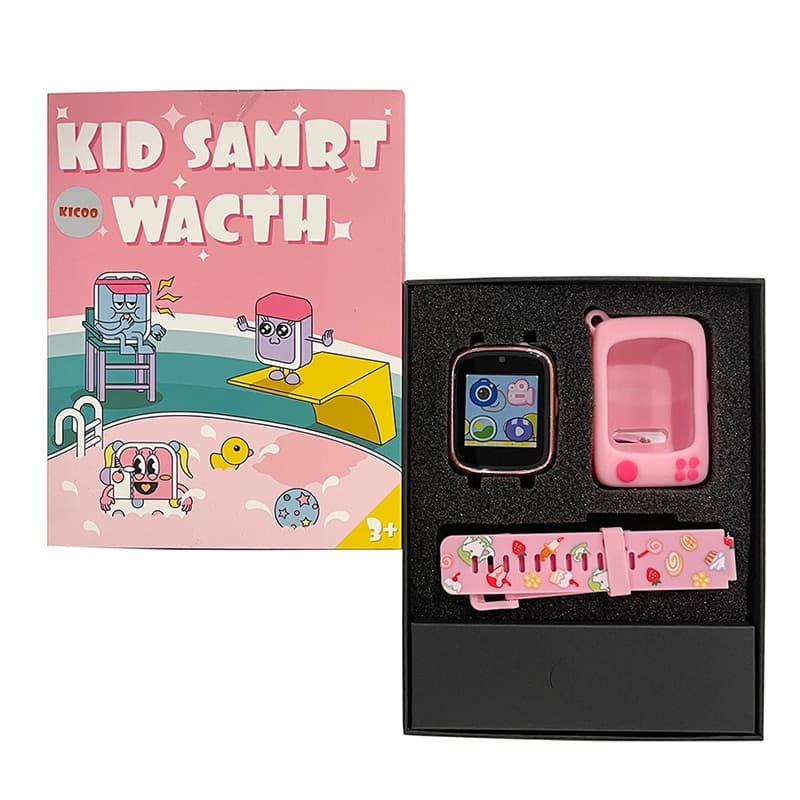 Kicoo Funny Kids Smart Watch with Camera Pink thumbnail 2