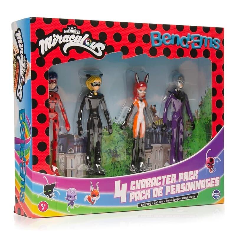 Bend Ems Miraculous Lady Bug 4 In 1 Pack