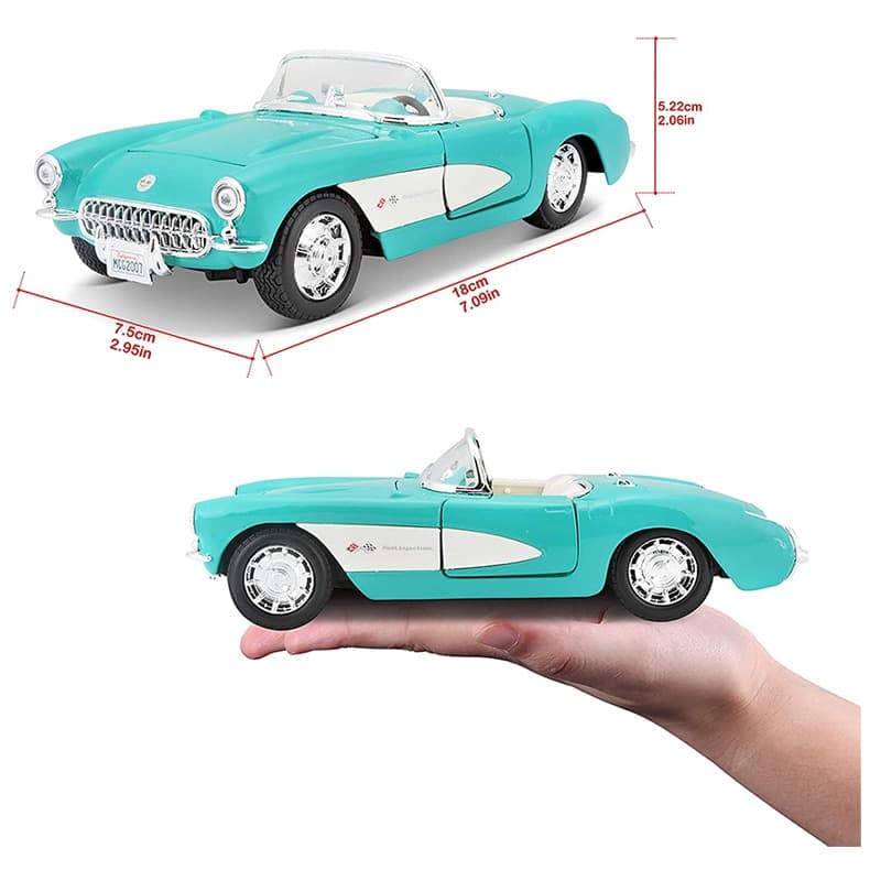 مايستو - سيارة شيفروليه كورفيت موديل 1957 المعدنية 1:24 thumbnail 3