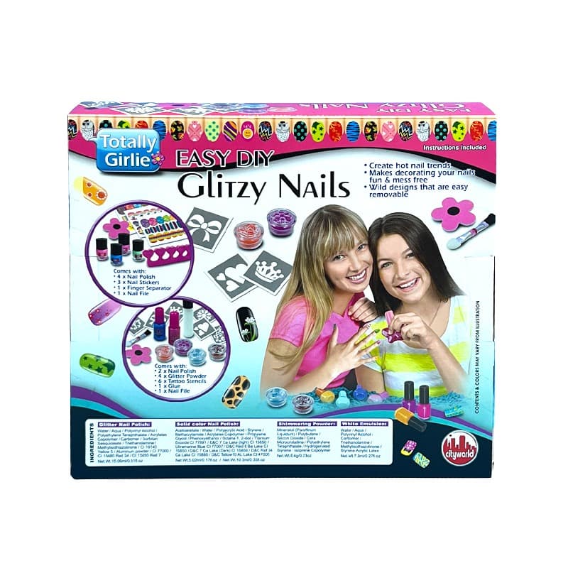 Totally Girlie Glitzy Nails Set - Assorted thumbnail 3