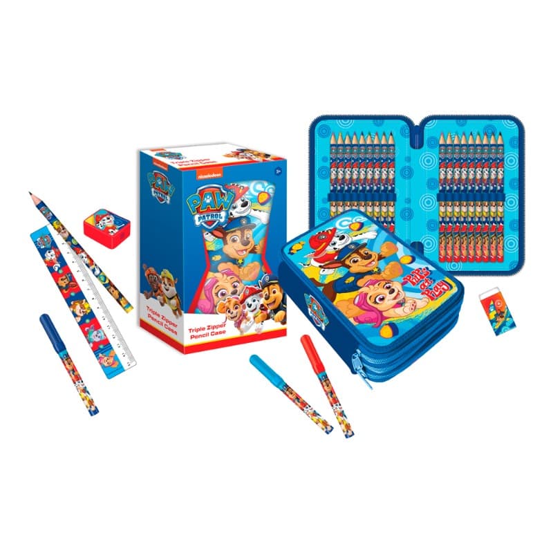 Paw Patrol 3 Zippers Pencil Case